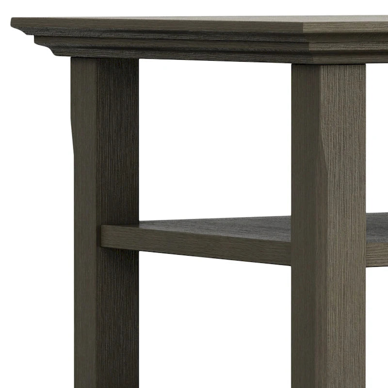 WYNDENHALL Normandy Solid Wood Square Transitional End Table - 19 inch Wide