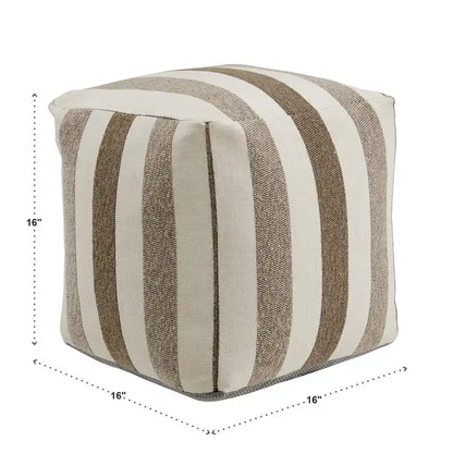 Brunico Upholstered Square Pouf Ottoman by iNSPIRE Q Bold