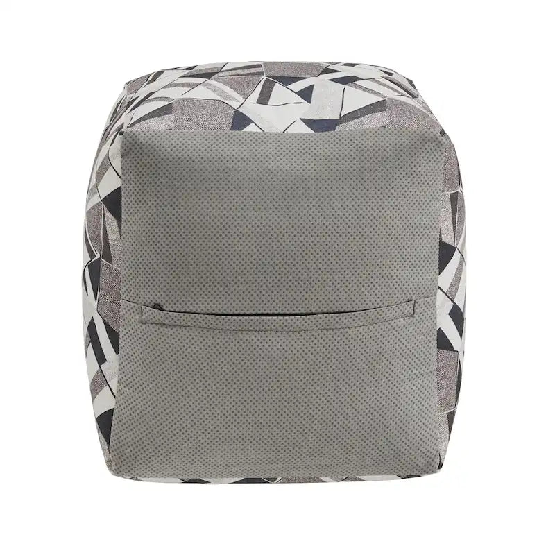 Brunico Upholstered Square Pouf Ottoman by iNSPIRE Q Bold