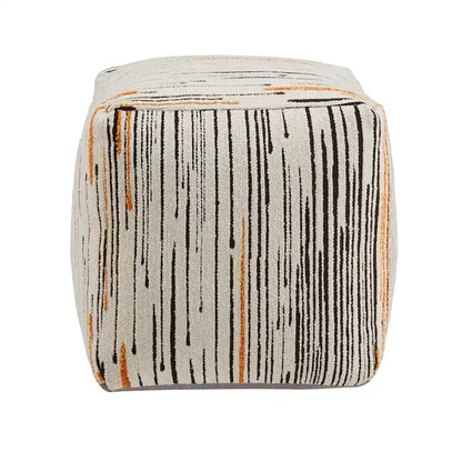 Brunico Upholstered Square Pouf Ottoman by iNSPIRE Q Bold