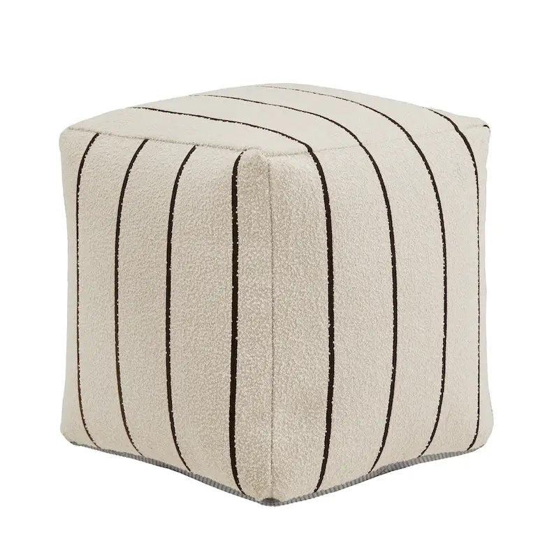 Brunico Upholstered Square Pouf Ottoman by iNSPIRE Q Bold