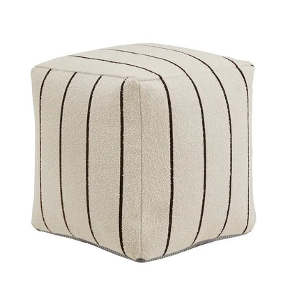 Brunico Upholstered Square Pouf Ottoman by iNSPIRE Q Bold