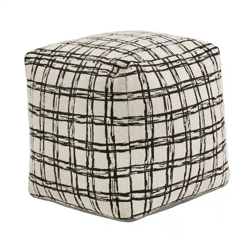 Brunico Upholstered Square Pouf Ottoman by iNSPIRE Q Bold