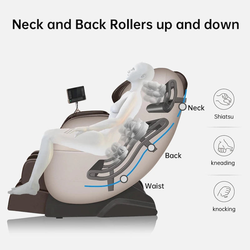 Ukuowu Favor-03 Plus ADV heated Full Body Massage Chair with LCD Screen,Dual-core S Track,APP Control, Zero Gravity Shiatsu