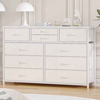 Modern Dresser TV Stand with 10 Drawers - n/a