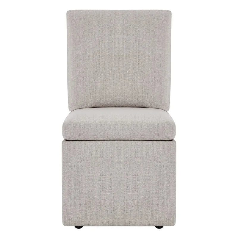 Nathan Dining Chair with Caster & Storage Set of 2 - N/A