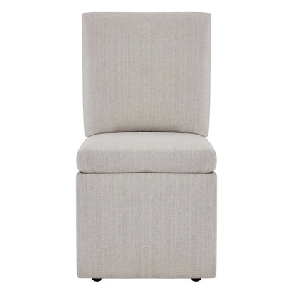 Nathan Dining Chair with Caster & Storage Set of 2 - N/A