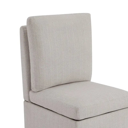 Nathan Dining Chair with Caster & Storage Set of 2 - N/A