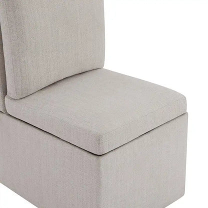 Nathan Dining Chair with Caster & Storage Set of 2 - N/A