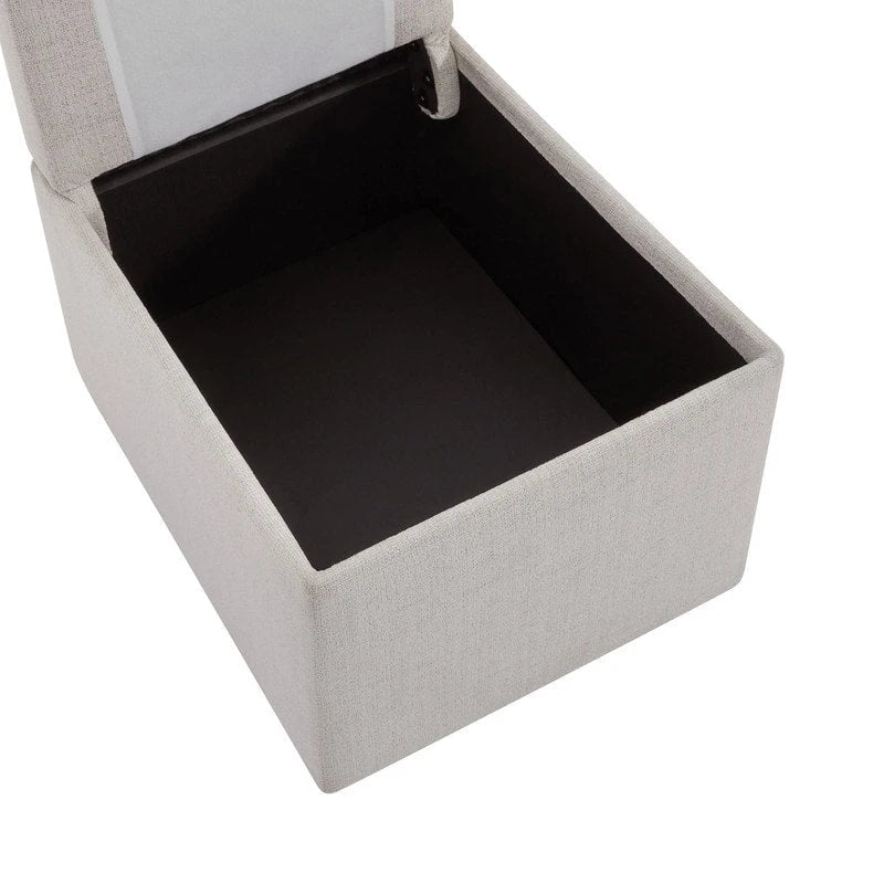 Nathan Dining Chair with Caster & Storage Set of 2 - N/A