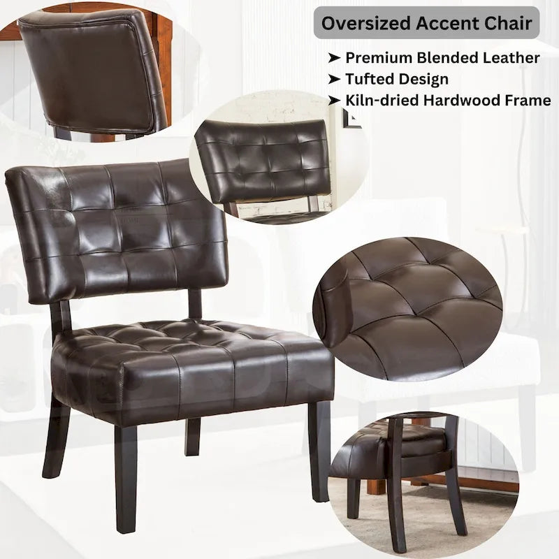 Porch & Den McRee Tufted Slipper Oversize Chair