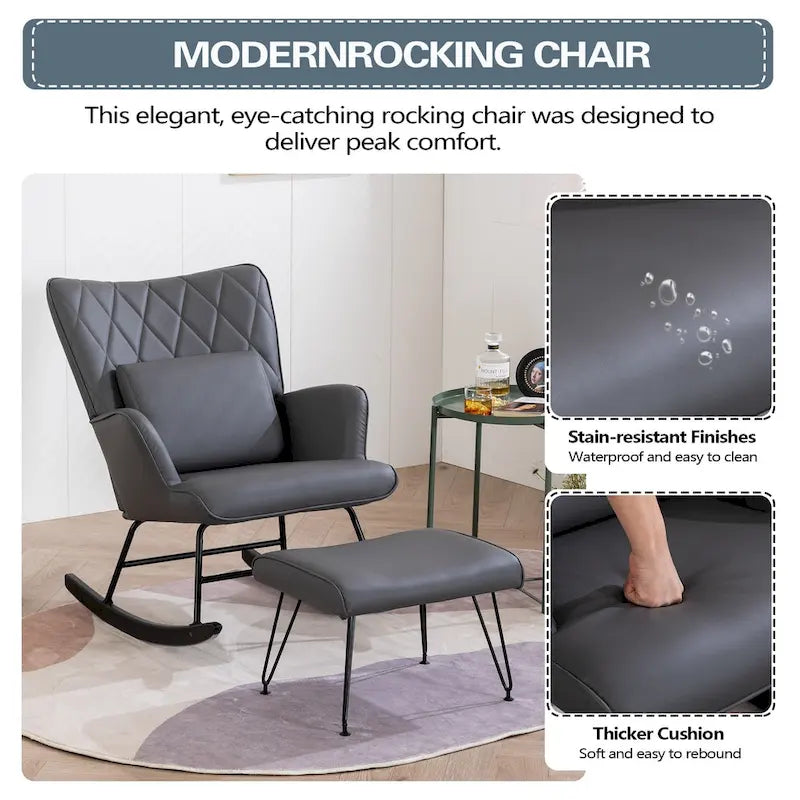 Upholstered Rocking Chair