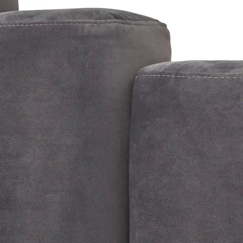 Lifestorey Stark Velvet Upholstered Modern Queen Platform Bed