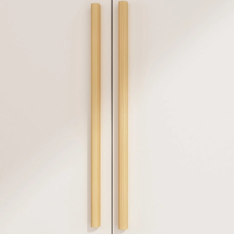 70. H x 47.2 W Wardrobe Cabinet Armoire Three Doors In White Closet