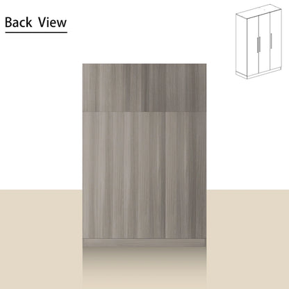 70. H x 47.2 W Wardrobe Cabinet Armoire Three Doors In White Closet