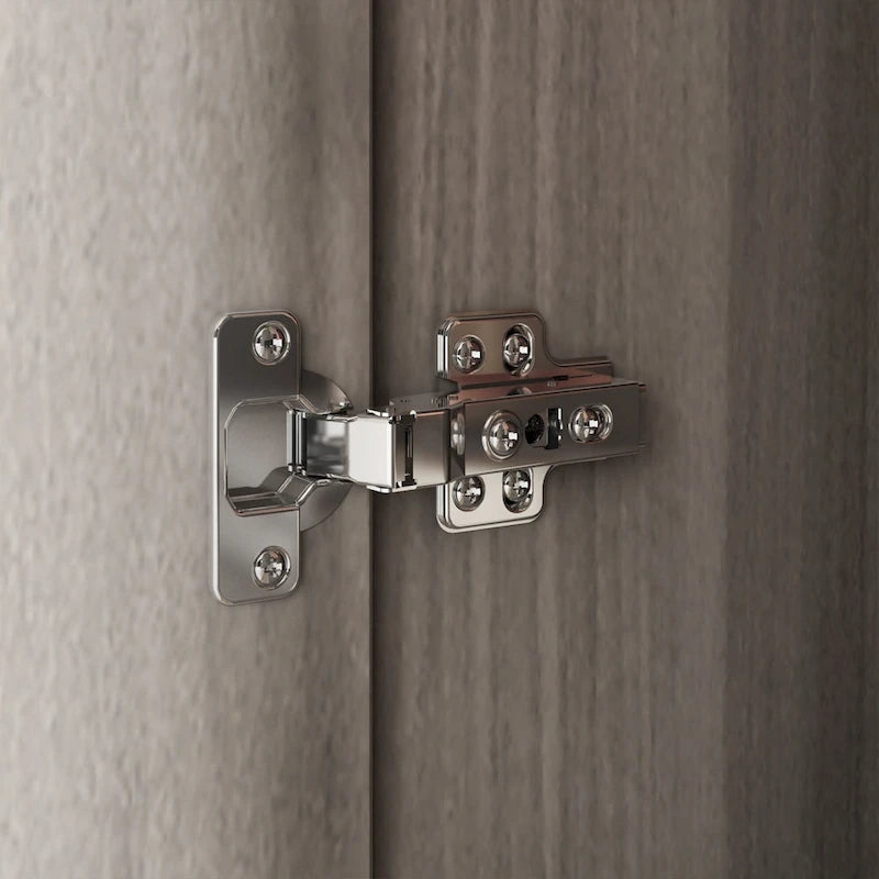 70. H x 47.2 W Wardrobe Cabinet Armoire Three Doors In White Closet