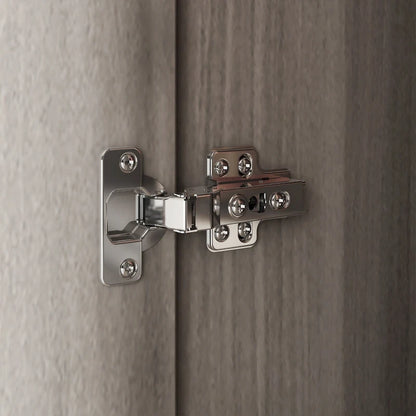 70. H x 47.2 W Wardrobe Cabinet Armoire Three Doors In White Closet