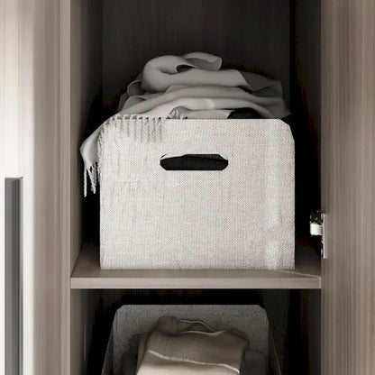 70. H x 47.2 W Wardrobe Cabinet Armoire Three Doors In White Closet