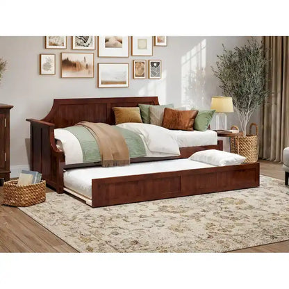 Cambridge Twin Wood Daybed with Twin Size Trundle