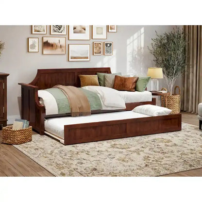 Cambridge Twin Wood Daybed with Twin Size Trundle