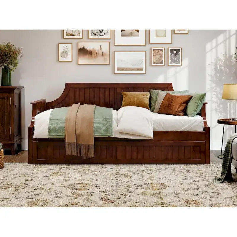 Cambridge Twin Wood Daybed with Twin Size Trundle