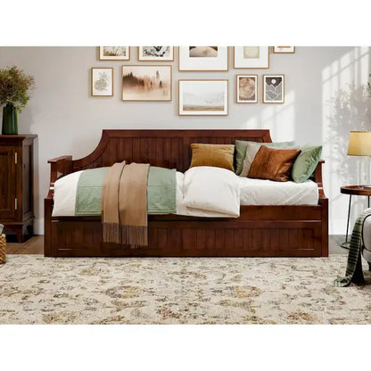 Cambridge Twin Wood Daybed with Twin Size Trundle