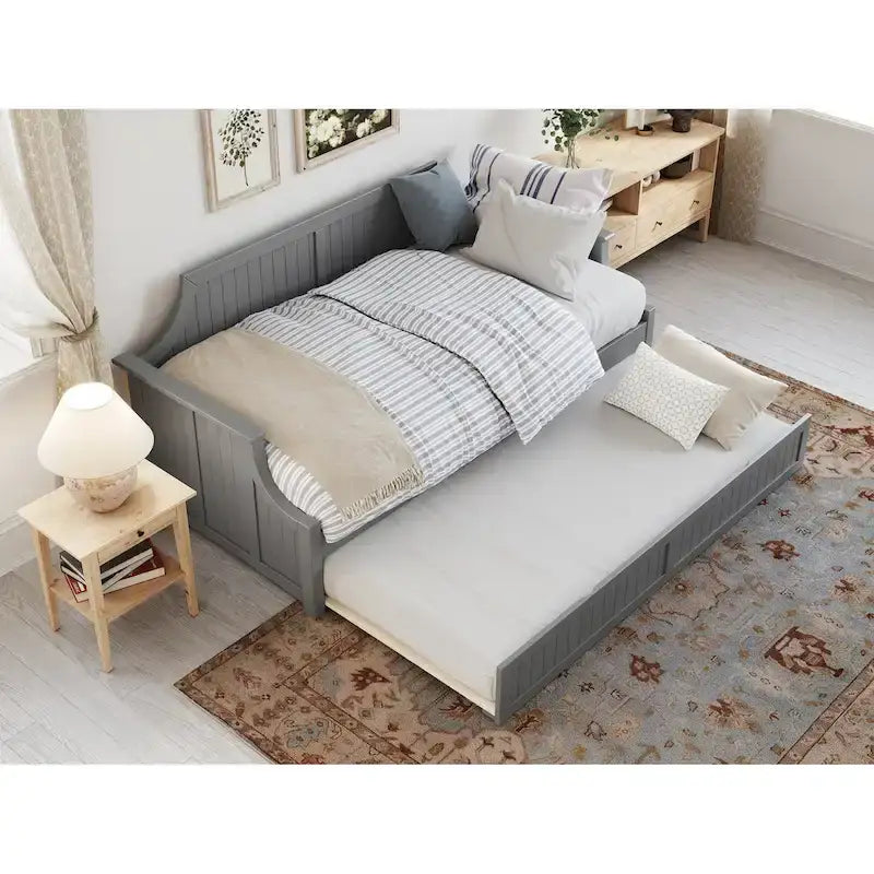 Cambridge Twin Wood Daybed with Twin Size Trundle