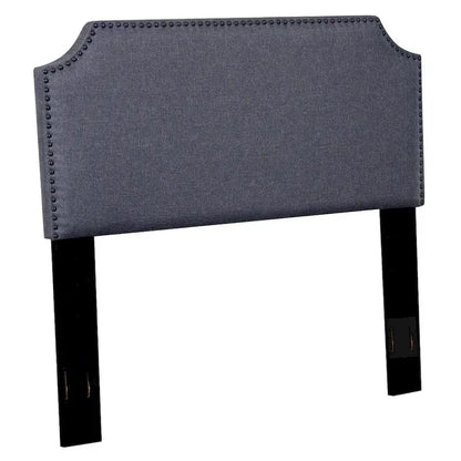 Morden Full/Queen Nailhead Upholstered Fabric Headboard