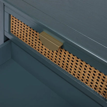 Nightstands with 2 drawers, rattan nightstands, drawers and shelves