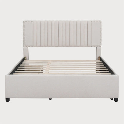 Queen Size Bed with Twin XL Size Trundle