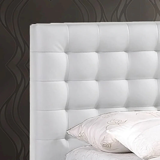 Madison White Modern Queen-size Platform Bed