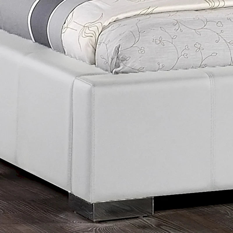 Madison White Modern Queen-size Platform Bed