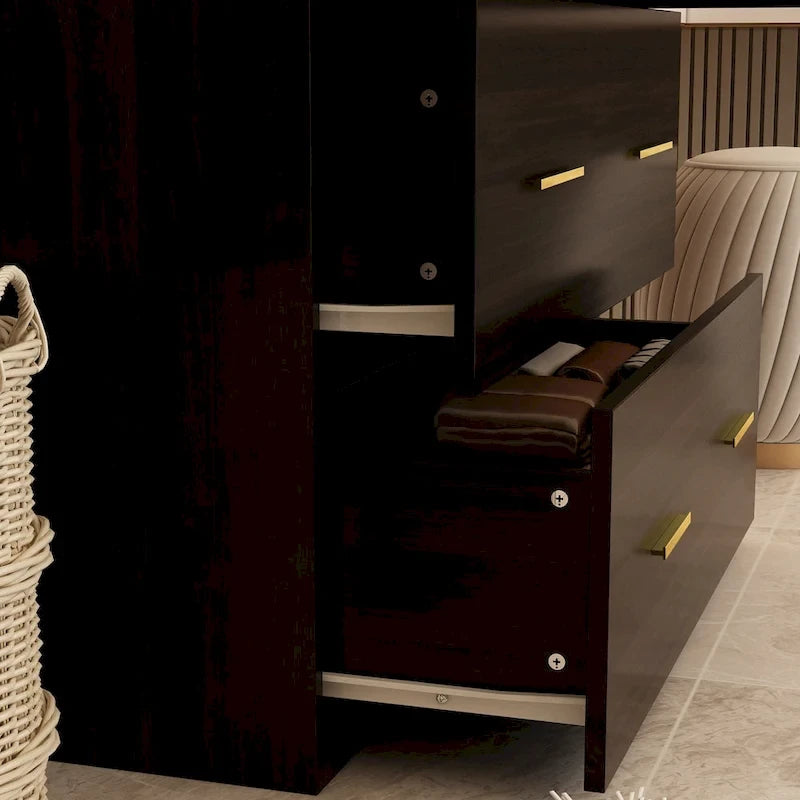 Timechee Armoire Wardrobes With Mirror And Hanging