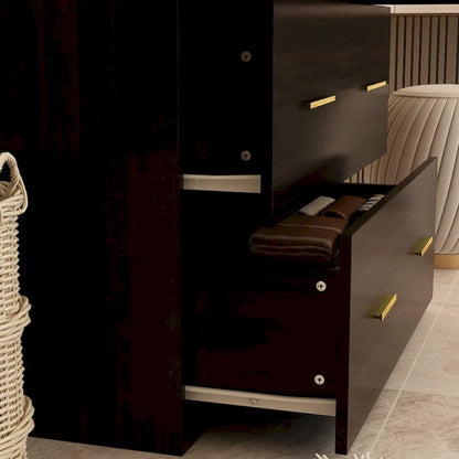 Timechee Armoire Wardrobes With Mirror And Hanging