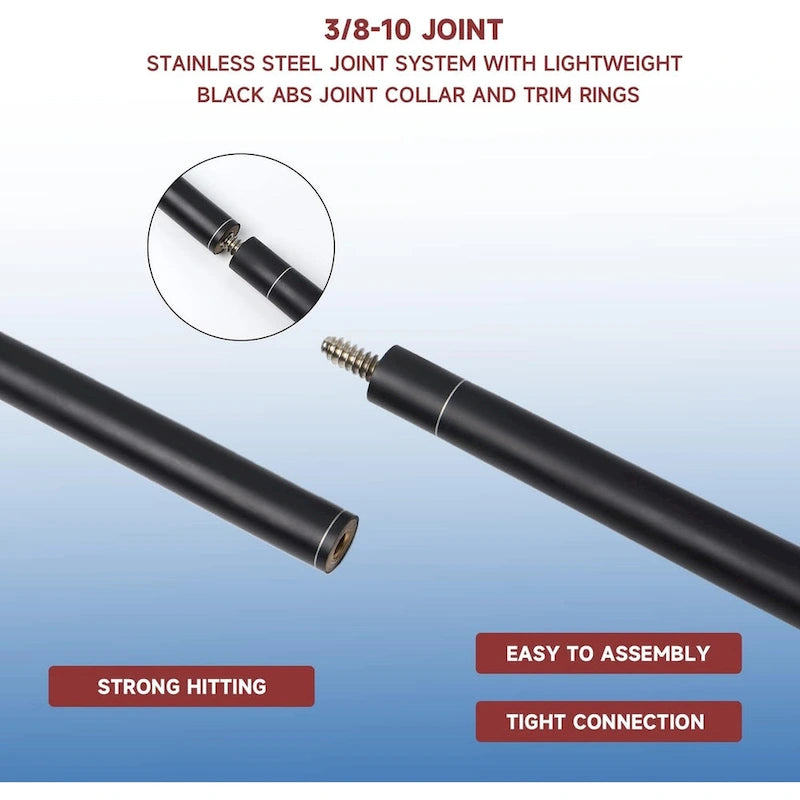 GSE 58 2-Piece Fiberglass Graphite Composite Billiard Pool Cue Stick for Men/Women, Great for House or Commercial/Bar Use