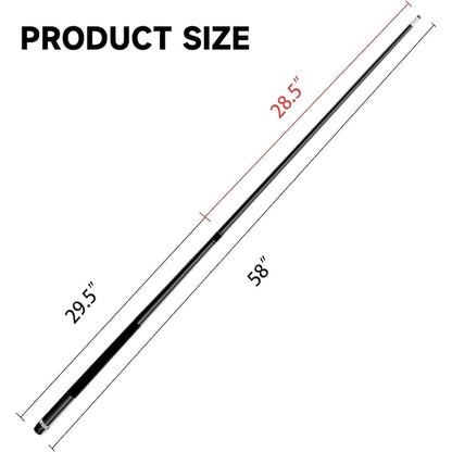 GSE 58 2-Piece Fiberglass Graphite Composite Billiard Pool Cue Stick for Men/Women, Great for House or Commercial/Bar Use