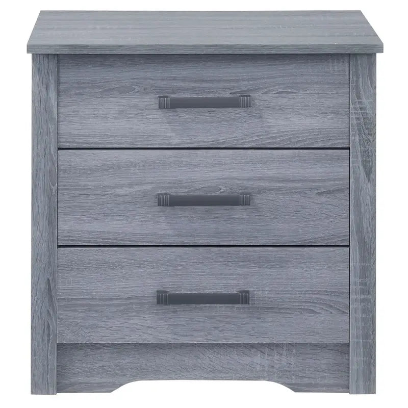 Hudson 3-drawer Nightstand