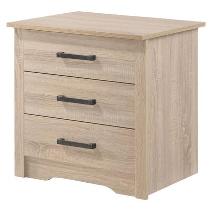 Hudson 3-drawer Nightstand