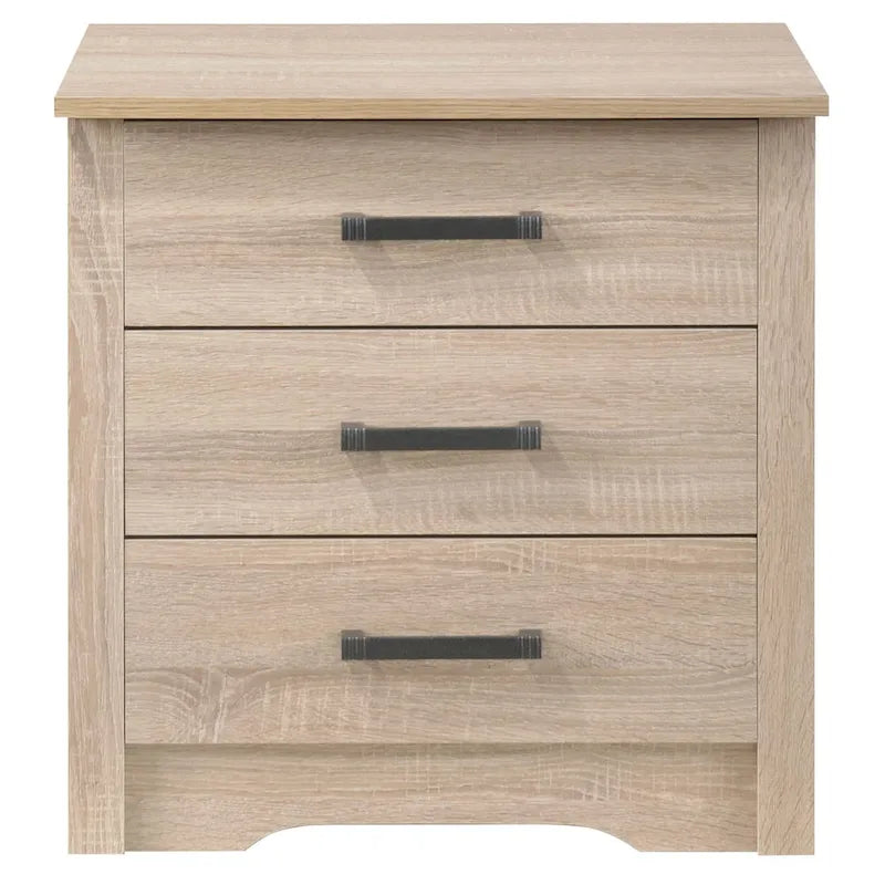 Hudson 3-drawer Nightstand
