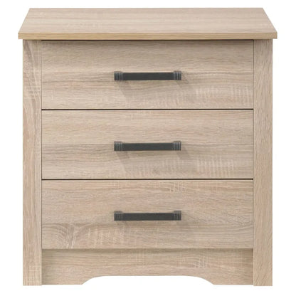 Hudson 3-drawer Nightstand
