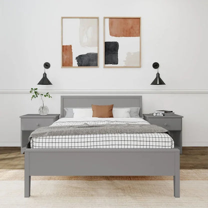Plank and Beam Full-Size Bed with Panel Headboard