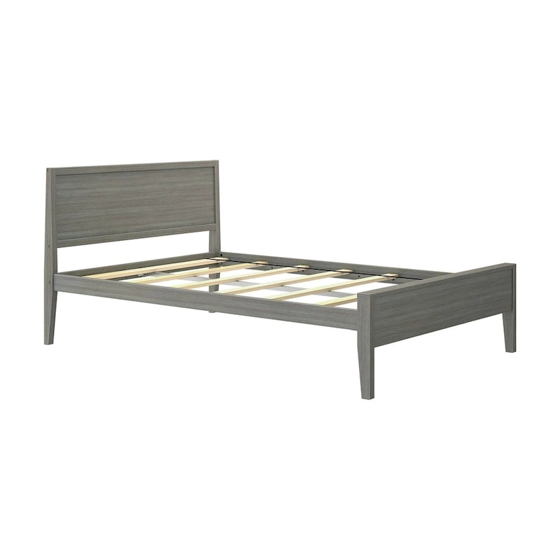 Plank and Beam Full-Size Bed with Panel Headboard