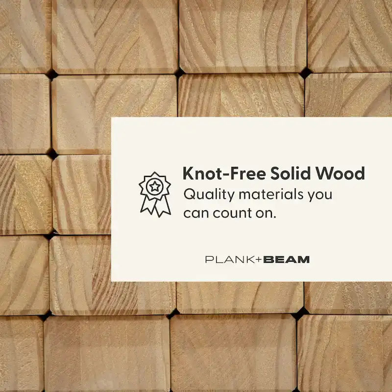 Plank and Beam Full-Size Bed with Panel Headboard