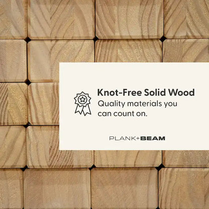 Plank and Beam Full-Size Bed with Panel Headboard