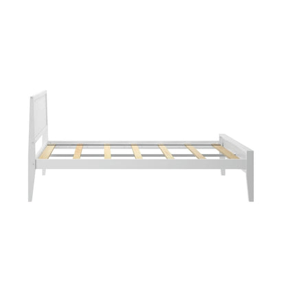 Plank and Beam Full-Size Bed with Panel Headboard