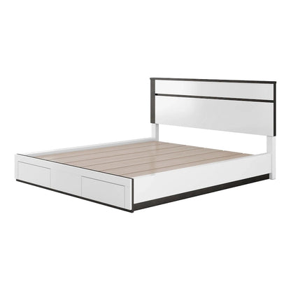 Furniture of America Conjira Modern White 2-Drawer Platform Bed