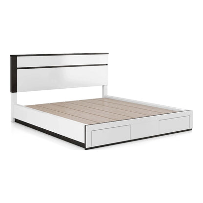 Furniture of America Conjira Modern White 2-Drawer Platform Bed