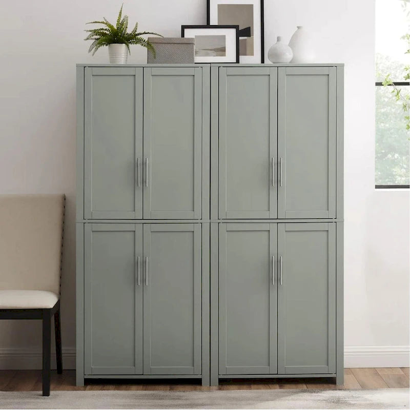 Crosley Savannah 6-shelf Pantry Storage Cabinets (Set of 2) - 56 w x15 d x 67 h