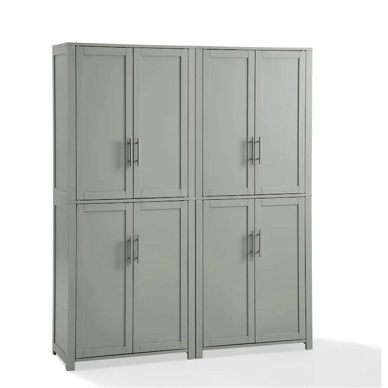 Crosley Savannah 6-shelf Pantry Storage Cabinets (Set of 2) - 56 w x15 d x 67 h