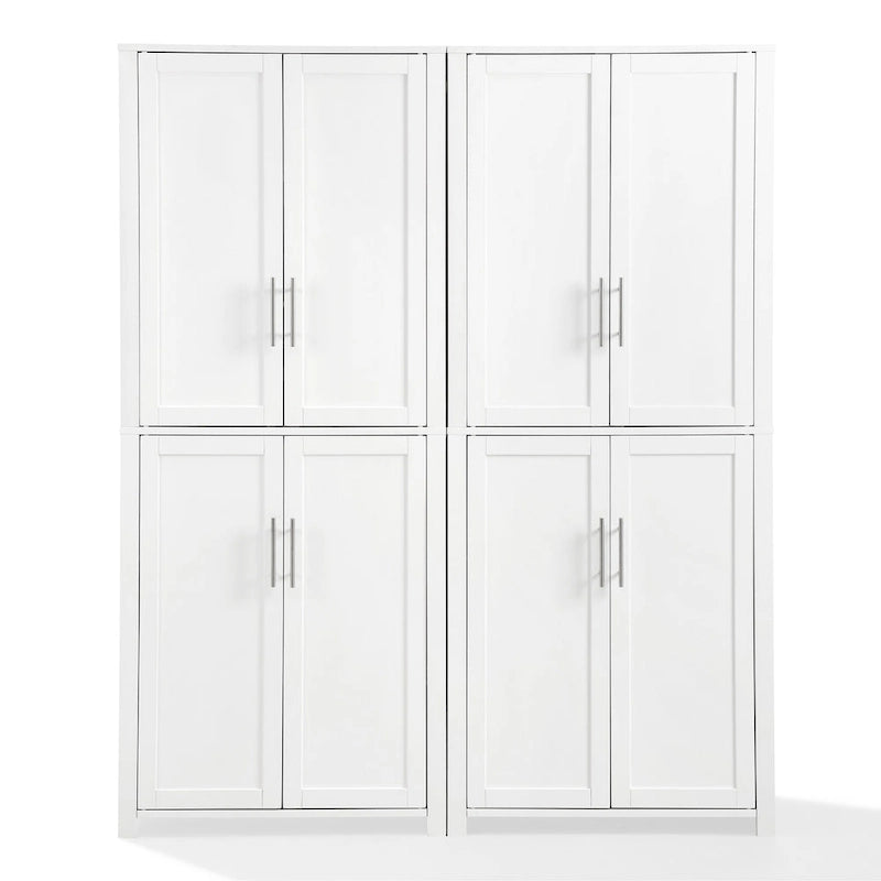 Crosley Savannah 6-shelf Pantry Storage Cabinets (Set of 2) - 56 w x15 d x 67 h